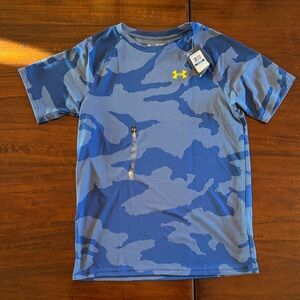 Under Armour Blue and White Camo Tee